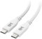 Cable Matters Cable USB4 0,8m (Cable USB 4) con Datos 40 Gbps, Vídeo 8K y Carga de 240W Blanco - Totalmente Compatible con USB-C, Thunderbolt 3 y Thunderbolt 4-0,8 metro