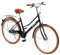 Baroni Home Damen Laufrad 26, mit Klingel, Lenker und verstellbarem Sitz, Fahrrad mit Doppelbremse vorne und hinten, City Bike, Schwarz und Braun, 168x90 cm