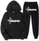 XUEQINGDE NOFS Jogginganzug Streetwear Tracksuit für Herren NOFS Tracksuit Buchstaben Druck Lose Hoodies und Jogginghosen Y2K Hip Hop Streetwear Unisex Pullover Oberteile und Sporthosen Anzug