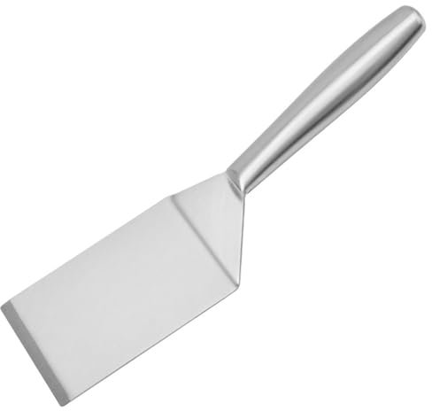 Metal Shovel Stainless Steel Metal Grill Flat Pancake Flipper Suitable for Grilling and Cooking