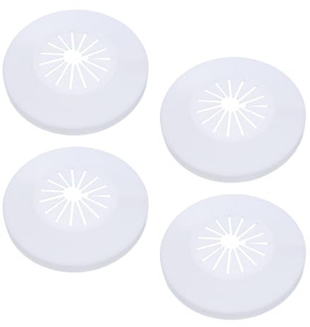 PATIKIL Water Pipe Cover Decoration Fit 0.55-1.14(14-29mm), 4 Pcs Flange Water Pipe PP Plastic Escutcheon Plate Collar Drain Line Cover Radiator for Wall Pipe Tube Decor, White