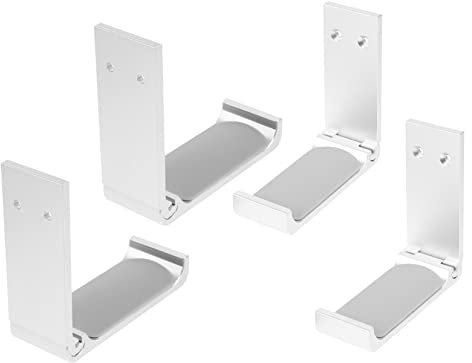 jojofuny 4sets Aluminum Alloy Headset Bracket Headphone Hanger Hook for Wall Mount Gaming