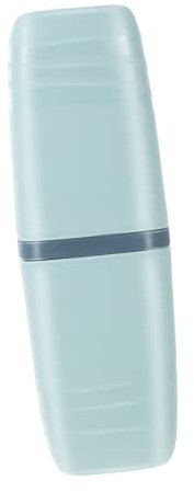 KOMBIUDA Reise Zahnputzbecher Tragbar Kunststoff Zahnbürstenhalter Zahnpastabehälter Kompakt Für Camping Schule Und Geschäftsreisen Grün