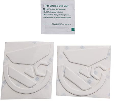 FUXIU 2 Jeux Pieds Souris Patins Autocollants Patins Arrondis Bords Incurvés Remplacement pour G502 sans Fil