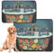 2 Pack Dog Pee Tray Indoor Rug for Dogs Muddy Feet Washable Anti Slip Mat for Dogs for Pet Bed 24x36in＋36x42in Chic Russian Blue Cats Retro Bathtub
