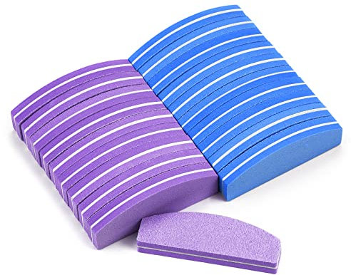 20 PCS Nail Buffer Blocks, Professional 100/180 Grit Nail Buffers for Acrylic and Natural Nails, Nail Sanding Blocks Manicure Pedicure Tools for Salon Home Use