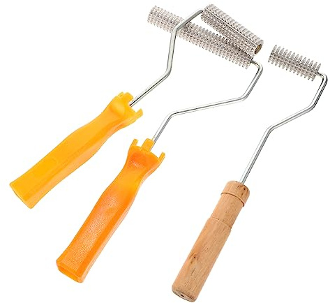 Spiked Flooring Roller 3pcs Aluminum Self Leveling Defoaming Tool