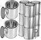 Uonlytech 1ensemble Set De Pots De Peinture Métal Vides avec Couvercles Contenants pour Projets Et Artisanat Pots De Pint Ouvre-boîte Inclus