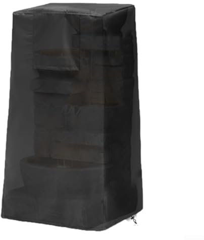 Strapazierfähige, wasserdichte Abdeckung für Springbrunnen im Freien, 420D Oxford-Gewebe mit verstellbarem Kordelzug für alle Jahreszeiten Schutz (47 x 47 x 84 cm)