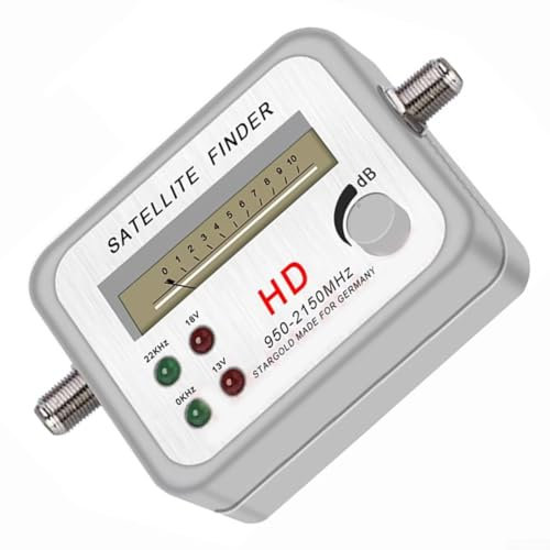 Satellitenfinder HD-Signalmessgerät, tragbarer, leichter Sternfinder für Lnb-Richtung und einfache Kalibrierung des Geschirrnetzes
