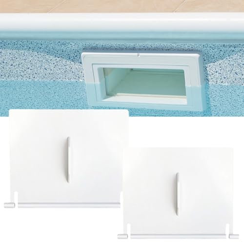 Xevinas Pool Zubehör Skimmerklappe/Skimmerwehr, Einbau Skimmer Pool Ersatzteil Klappe Zum Einhängen, Einbauskimmer Pool Platten Verschleißfest Und Langlebig, Ersatzteil Für Hayward 8926 (2STK)