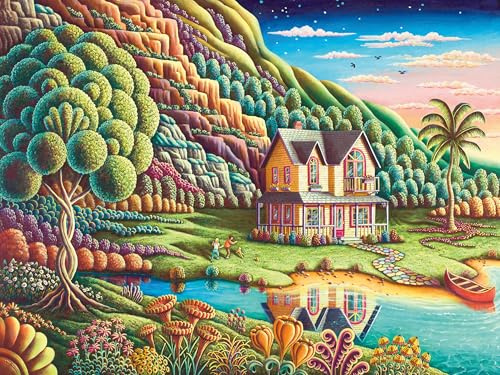 Ravensburger “Summertime” 750 Piece Jigsaw Puzzle – Vibrant Summer Scene by Andy Russell, Premium Quality, Soothing & Relaxing Adult Puzzle, for Puzzle Lovers