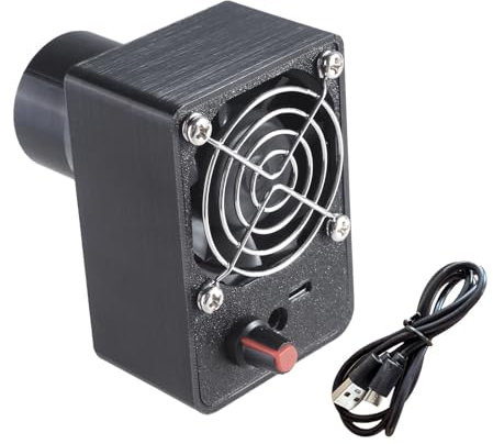 Limtula Ventola ventilatore DC 12 V 5,5 x 2,1 mm con velocità regolabili e diverse dimensioni dell'ugello per un raffreddamento efficiente Ventilatore d'aria alimentato tramite USB