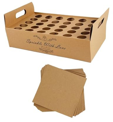TISHITA Kegelhalter Box für Konfetti, Hochzeiten, Ständer Und Dekorationen, 30 Löcher