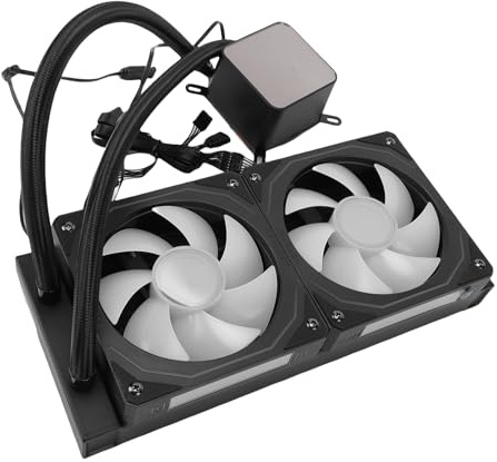 Fockety AIO CPU Cooler, Close Loop ARGB Liquid CPU Cooler, AIO Liquid Coolers with Water Cooling, 240mm Radiator, PWM Pump, AM5/AM4, LGA 1700 1851 1200 115X 1366 2011 Contacts Frame (Black)