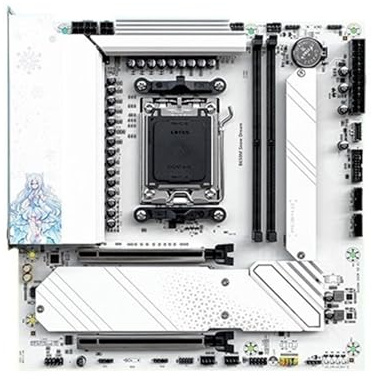 1PCS B650M Snow Dream AM5 DDR5 ARGB M-ATX Scheda Madre for Gaming PCIe 4.0×4 M.2 for CPU 9700X/9900X/7800X3D gaming pc FAI DA TE