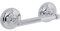 Croydex Flexi-Fix Grosvenor Toilet Roll Holder - Easy Install, Solid Brass with Chrome Plated Finish, Antique Design Toilet Paper Holder, Adhesive or Screw, No Drilling Required, All Fixings Inlcuded