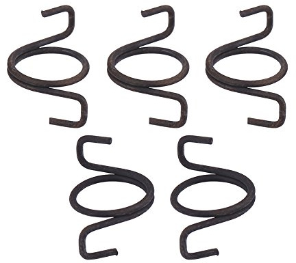 Aramox Federtürschloss, Türschloss Reparatur Schloss Feder 5pcs Eisen Auto Türschloss Latch Repair Springs Set für MK1 1989-1998, schwarz