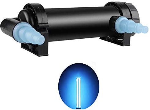 CanKun Light 5W-36W Aquarium UV Stérilisateur Lampe Nettoyeur d'eau Fish Tank Filtre Ultraviolet Clarificateur UV Lumière AC220-240V,9W