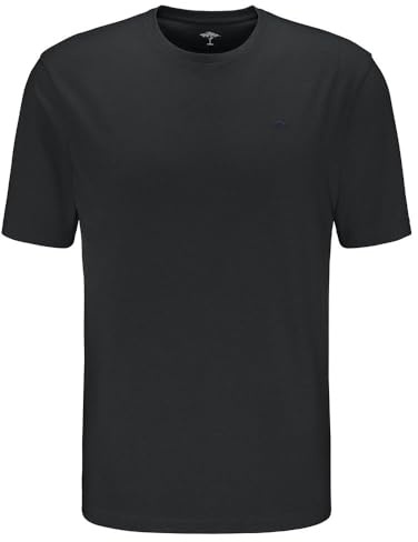 FYNCH-HATTON Herren T Shirt basic T-Shirt, O-Neck T-SHIRTS SNOS 1500 999 black 4XL