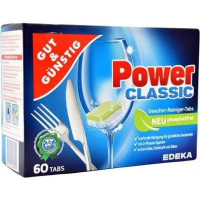 Gut & Günstig Pastiglie per lavastoviglie buone & economiche – 60 pezzi; contenuto della confezione: 60 pezzi