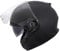 Zorax Matt Black XXL (63-64cm) ZOR-602 Double Sun Visor Open Face Motorbike Motorcycle Helmet Road Legal ECE 2206