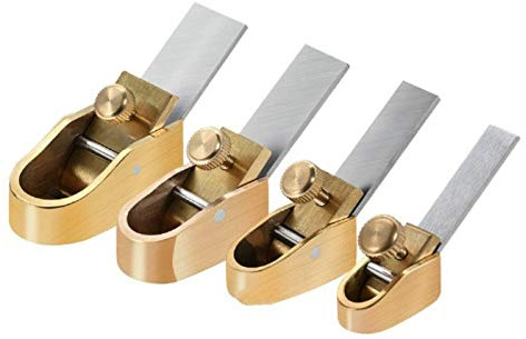 Geigenherstellungswerkzeug, Messing-Hobel, Handhobel, Holzbearbeitungshobel, für Violinenhobel, 1 Set/4 Stück