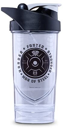 Shieldmixer Superman MOS Shaker Protéiné, 700 ml, Pour Boissons Sportives, Accessoire de Gym, Gourde de Sport, Bleu Foncé, Pro Classic