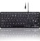perixx PERIBOARD-332 Backlit Keyboard, Mini Wired USB with Large Font Keys, Adjustable Brightness, Slim Profile, White LED, UK QWERTY