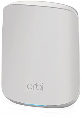 NETGEAR Orbi Dual-Band Mesh WiFi 6 System Add-on Satellite (RBS350) | funktioniert mit Orbi WiFi 6 System RBK653 | fügt bis zu 1.750 m² Abdeckung | AX1800 (bis zu 1,8 Gbit/s)