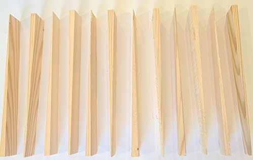 ShieldUp 12 x lange Holzkeile oder Unterlegscheiben, 20,3 cm Länge