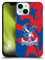 Head Case Designs Officially Licensed Crystal Palace FC Red And Blue Marble Crest Hard Back Case Compatible With Apple iPhone 13 Mini