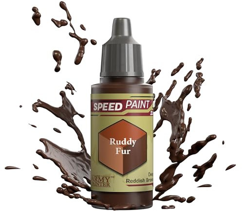 The Army Painter Speedpaint Ruddy Fur 2.0, Single Acrylic Paint 18ml One-coat Painting Soloution For Fantasy Tabletop Miniatures Like Warhammer 40k and Dungeons And Dragons Figures