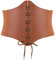 XZQTIVE Damen Schnürkorsett Gebunden Gürtel Elastisch Breites Band Waspie Korsett Taille Gürtel Bustiers Korsetts Hüftgurt für Halloween Partys(Braun, für Taillenumfang 68cm-79cm)