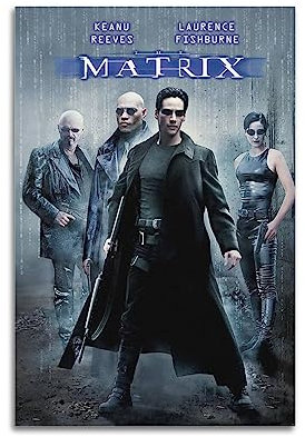 VZRSQZK Filmposter The Matrix, dekoratives Gemälde, Leinwand-Wandposter und Kunstdruck, modernes Familienschlafzimmer-Dekor-Poster, 20 x 30 cm