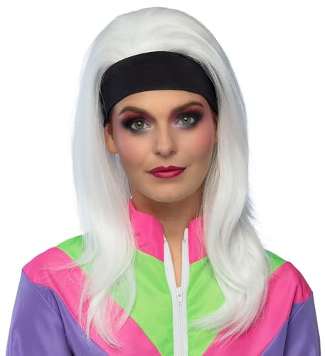 Boland 85749 - Perücke Retro Babe, Kunsthaar Frisur für Faschingskostüme, 80er, 90er Jahre, Verkleidung, Karneval, Mottoparty
