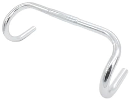 wueiooskj Verbesserte Leistung: Schwalbenförmiger Lenker aus Aluminiumlegierung für Rennräder mit feiner Verarbeitung, robust und langlebig, Silber