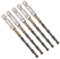 TOP-VIGOR 5Pcs 4.5mm HSS Hex Shank Twist Drill Bits, High Speed Steel Drill Bit Set 1/4 Inch Shank, Quick Change Drill Bits for Steel, Wood, Plastic, Aluminum