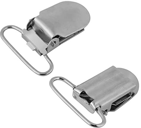 Hosenträger-Clips aus Metall für DIY-Kleidung, robust und langlebig, verschiedene, hohe Festigkeit, Zubehör zum Ersetzen alter Hosenträger-Klemmen, Standard., 25 mm