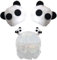 KXAOXGRC Ohren Helm Dekoration， 1 Paar Panda-Helmhörner, Skihelm-Ohren, Helm-Zubehör for Frauen und Männer, Fahrrad, Ski, Motorrad, Snowboardhelm(Black)