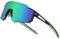 DUCO Polarisierte c Jugend sport Radfahren Schatten Leichter Rahmen UV400 Kind Jungen Mädchen Baseball Sonnenbrille DK310 (Schwarz Rahmen Grün Temple Revo Grün Linse)