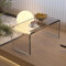 Beistelltisch Sofatisch Mini Tisch Klarer Beistelltisch Acryl Designertisch Wohnzimmertischchen C Form Endtisch Zusatztisch Ecktisch LaptopTisch Für Wohnzimmer Und Schlafzimmer(Stil 1,30x30x55CM)