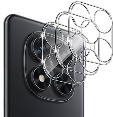 QULLOO Kameraschutz für Xiaomi Redmi Note 14 Pro 5G, 3 Stück Kamera Schutzfolie 9H Härte Schutzglas HD Klar Linse Folie Anti-Kratzen Kamera Schutz