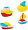 DRESSOOS 4 Stück Badespielzeug kinderplanschbecken plantschbecken Kind Submarine Toys Pool- babyspielzeuge Poolspielzeug für Pool-Wasserspielzeug Cartoon- Plastik