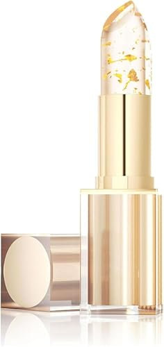Feuchtigkeitsspendender, glänzender Lipgloss mit Goldfolie, feuchtigkeitsspendender Lippenbalsam mit Temperaturwechsel, tiefe Pflege für 24 Stunden