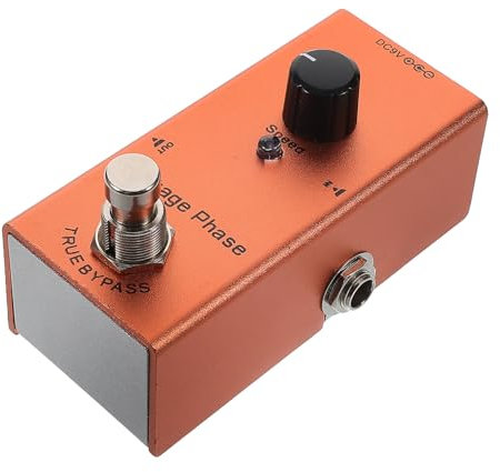 TOYANDONA E Gitarren Effektor Phaser Gitarrenpedale Reverb Klon Gitarrenpedal Noise Gate Pedal Gitarren Reverb Pedal Flanger Gitarrenpedal Looper Pedal Distortion Gitarrenpedal Orange Metal