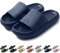 Ciabatte Donna Uomo Estive Mare Pantofole Eleganti Piscina Spiaggia Sandali Nuvola Gomma Casa Antiscivolo Comode Doccia Morbide Slides Blu Scuro 260
