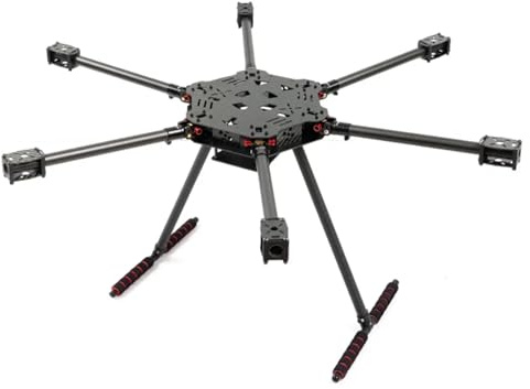 JeeFly F850/F680 Carbon Fiber Hexacopter Frame Kit 850mm/680mm Foldable Drone Frame with Landing Gear, for Aerial Photography Heavy Lift FPV DIY Build Cinematic Industrial Drones (F680 foldable)