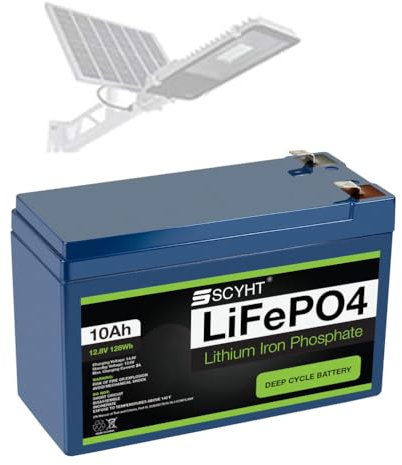 SSCYHT Batteria LiFePo4 12V 10Ah Batteria al litio 12V Batterie di ricambio 10Ah Batterie rimovibili con BMS per kit motore 50W - 130W,12v10ah 1pack