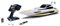 Carson 500108059 RC Yacht Hurikan 2.4G 100% RTR - Ferngesteuertes Boot, RC Boot, Ferngesteuertes Spielzeug für Kinder und Erwachsene, inklusive Fernsteuerung